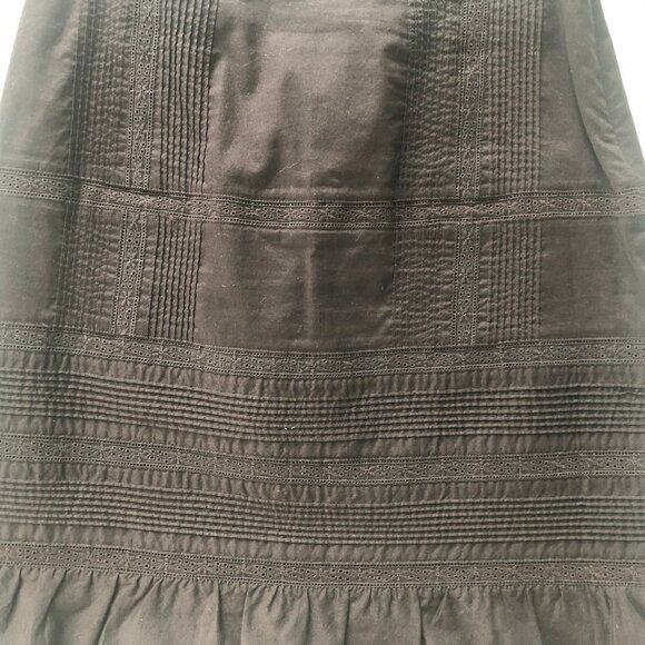 INC Chocolate Brown Eyelet Skirt Size 2 - Picture 6 of 6